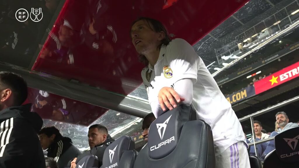 Así vivió Luka Modric los últimos minutos de la semifinal de la Copa del Rey