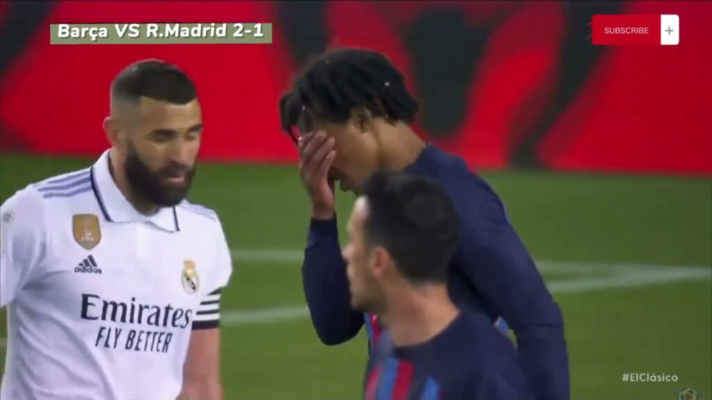 Jules Kounde Saved with his face 🫣👏🏻 2-1 FC Barcelona