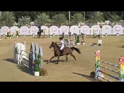 Mohammed Al Owais & Dalida Van De Zuuthoeve at Sharjah CSI2* H.H Sharjah Ruler Cup