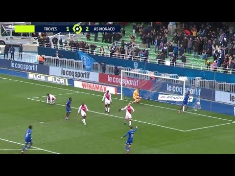 ESTAC Troyes vs Monaco 2-2 Ike Ugbo & Rominigue Kouame score to earn a draw for Troyes Match recap