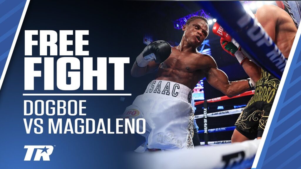 Isaac Dogboe Wins 1st World Title | Isaac Dogboe vs Jessie Magdaleno | FREE FIGHT