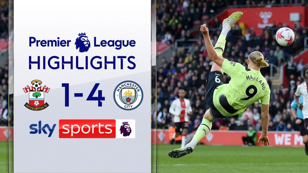 Erling Haaland scores OUTRAGEOUS bicycle kick | Southampton 1-4 Man City | Premier League Highlights