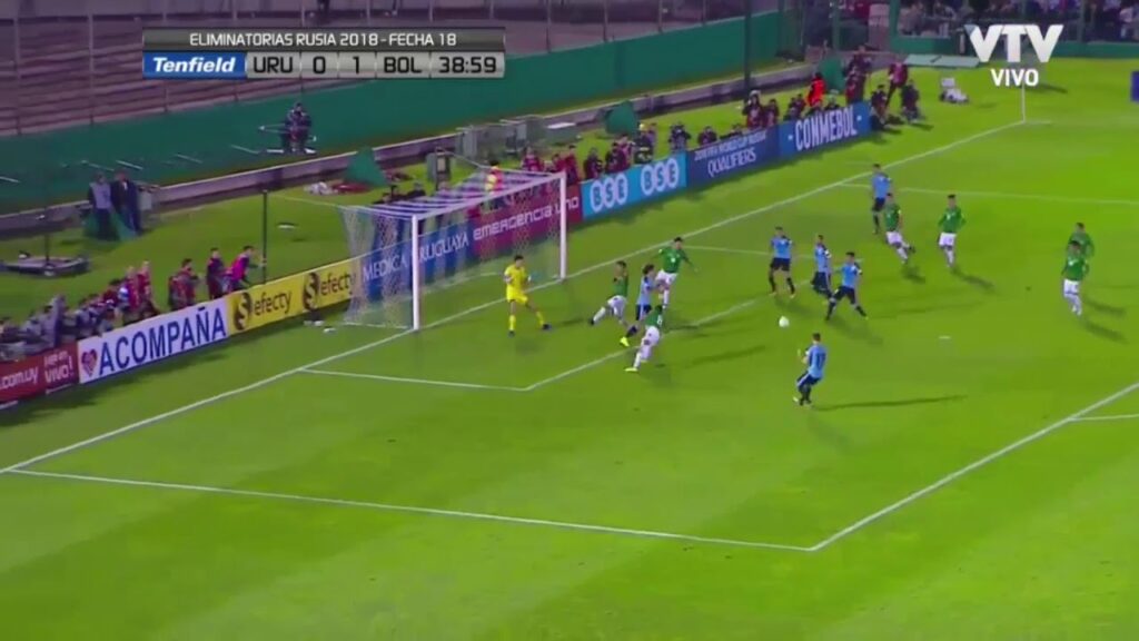 GOL DE MARTIN CACERES - URUGUAI 1 x 0  BOLÍVIA - ELIMINATÓRIAS - 10 10 2017