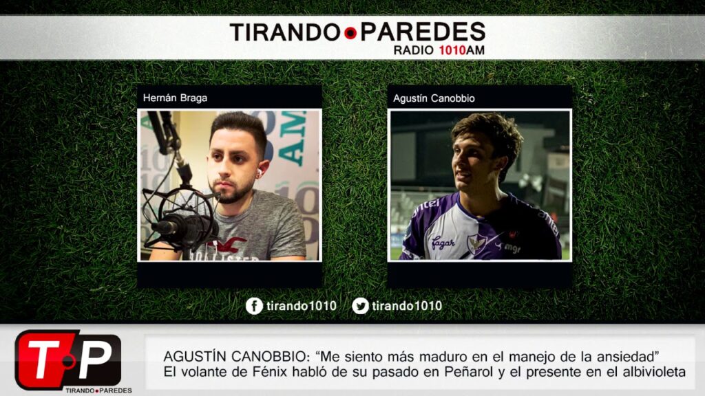 Agustín Canobbio: "Me siento más maduro en el manejo de la ansiedad"