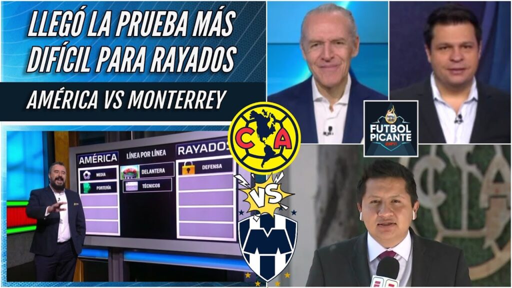 AMÉRICA vs RAYADOS. Analizamos LÍNEA x LÍNEA. ¿Bajan las Águilas al LÍDER? | Futbol Picante AMÉRICA vs RAYADOS. Analizamos LÍNEA x LÍNEA. ¿Bajan las Águilas al LÍDER? | Futbol Picante