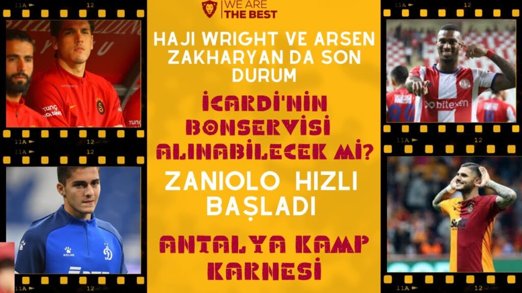 HAJİ WRİGHT ve ZAKHARYAN DA SON DURUM / ZANİOLO HIZLI BAŞLADI /  İCARDİ'NİN BONSERVİSİ