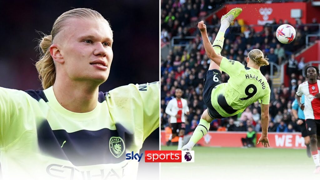Erling Haaland's UNREAL overhead kick from all angles! ✨