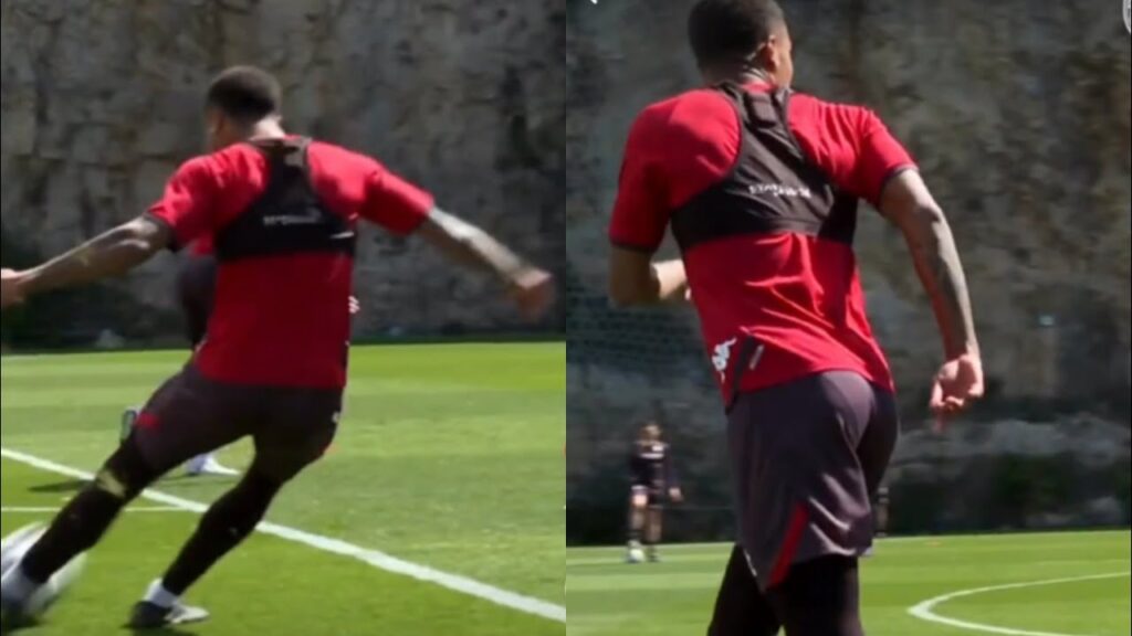 Regardez le magnifique coup franc de Ismail Jakobs a l’entraînement