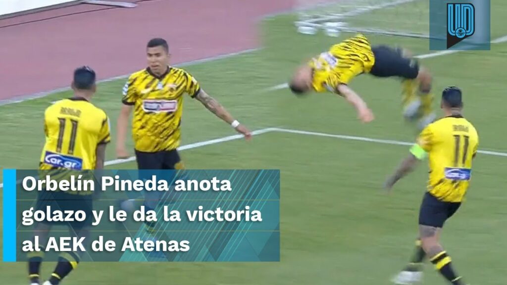 Orbelín Pineda anota el gol de la victoria con el AEK de Atenas