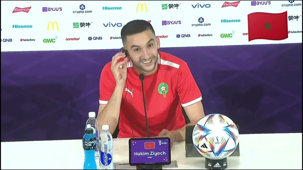 Ziyech Après Match Maroc vs Belgique  - Conférence Maroc Vs Belgique Hakim Ziyech