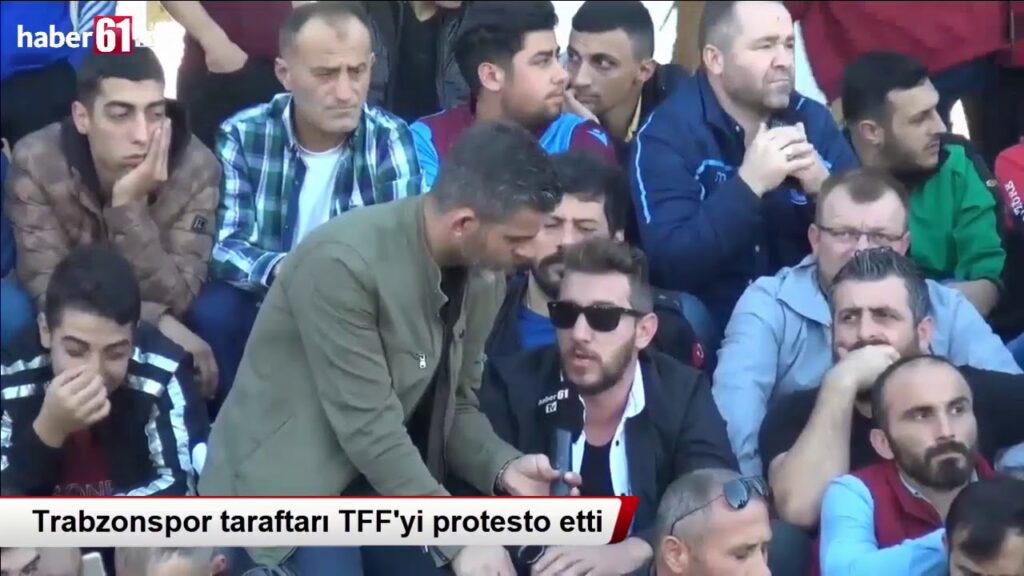 Trabzonspor taraftarı TFF'yi protesto etti!
