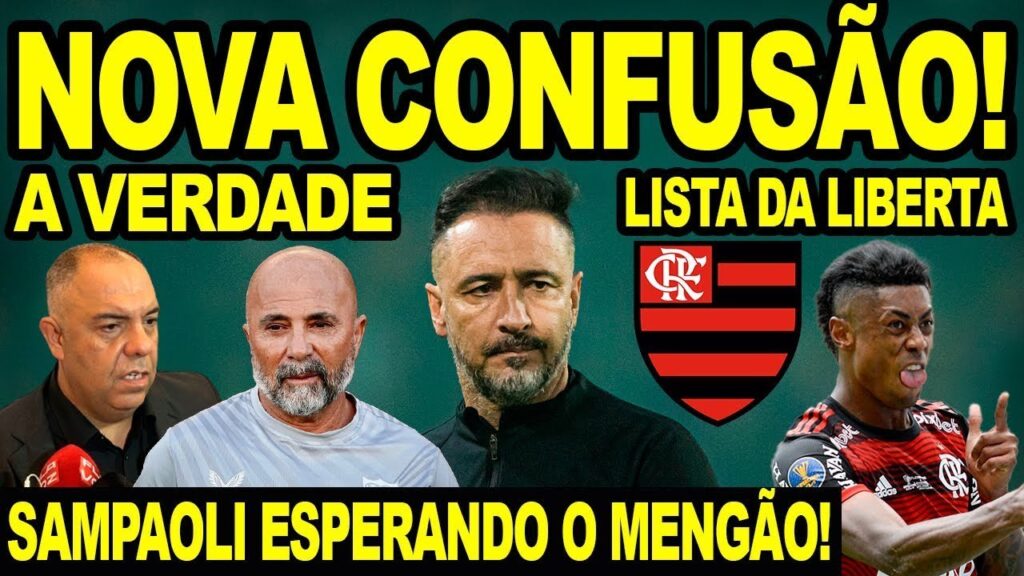 NOVA CONFUSÃO COM FLAMENGO SAMPAOLI NO MENGÃO LISTA DA LIBERTADORES