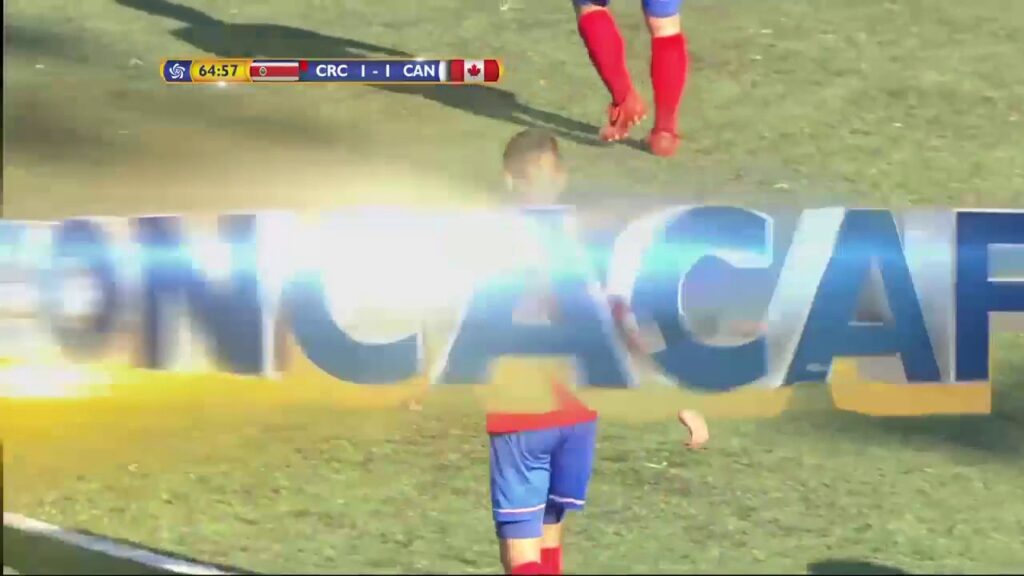 YELLOW CARD Costa Rica, Fernand FAERRON No. 3