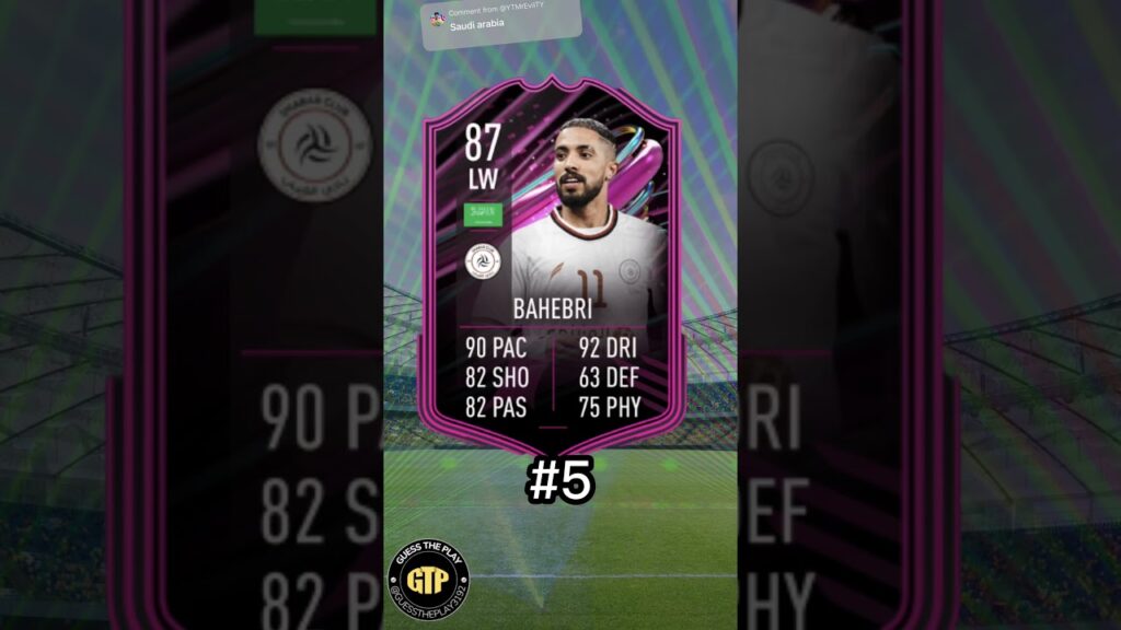 Top 5 highest rated Saudi Arabia Players FIFA 23 #shorts