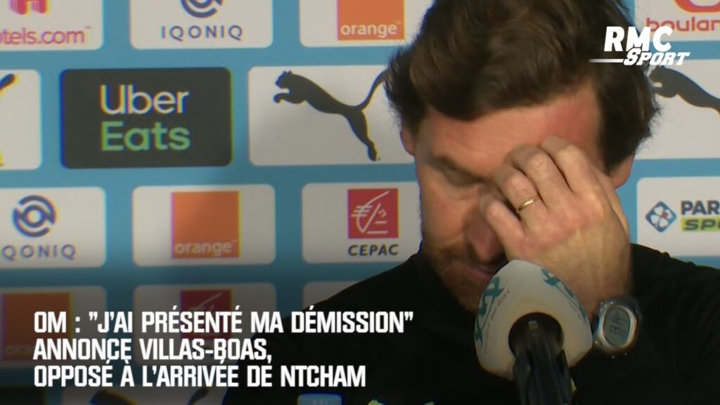 OM : "J'ai présenté ma démission" annonce Villas-Boas, opposé à l'arrivée de Ntcham