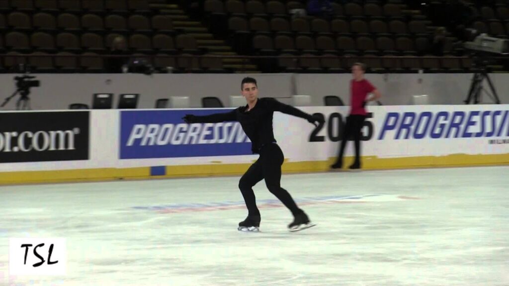 Pt. 1 of Max Aaron's Long Program Run-through at 2015 Skate America