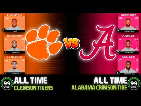 BEST Players From Clemson VS Alabama In Madden!