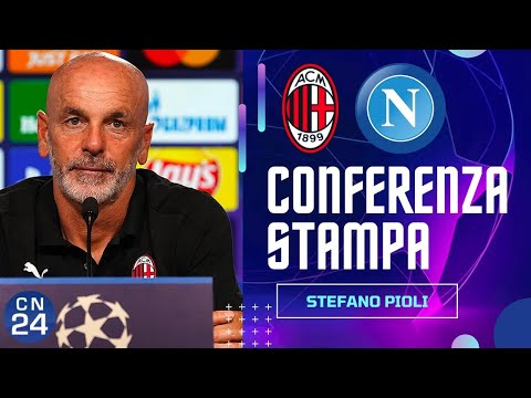 Conferenza stampa Pioli e Theo Hernandez per Milan Napoli 🎙 UEFA Champions League