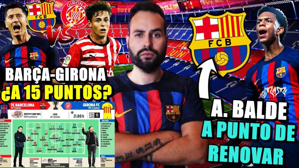 ⚽️BARÇA VS GIRONA ¿A 15 PUNTOS? PRONÓSTICO - BALDE A PUNTO de RENOVAR con el BARÇA ¡GRAN NOTICIA!