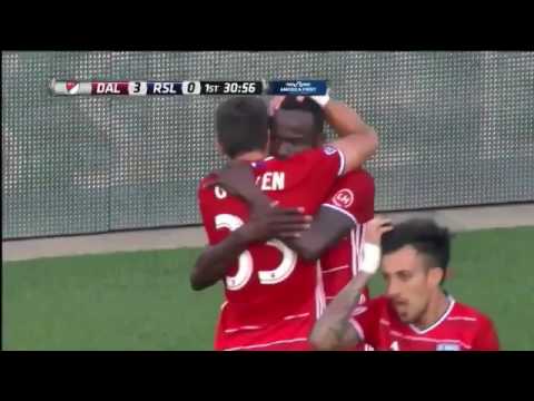 Asistencia de Carlos Gruezo en tercer tanto de Dallas 3-0 Real Salt Lake