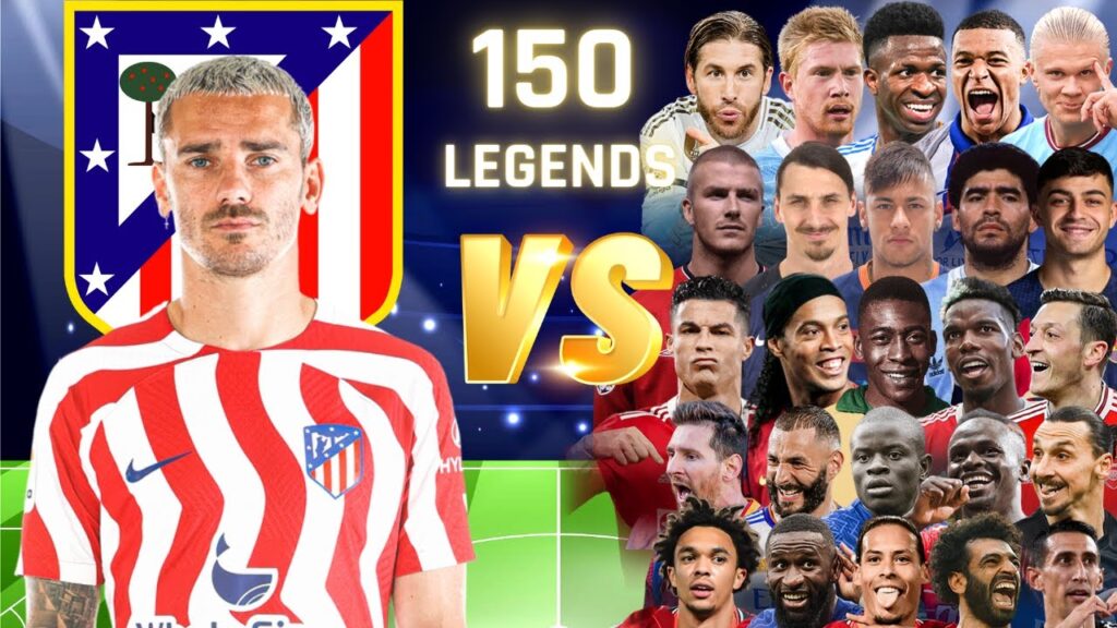 Griezmann 🆚 150 LEGENDS 🔥😲 (Ronaldo, Messi, Salah, Mbappe, Vini Jr, Pele, Maradona) 🔥😲