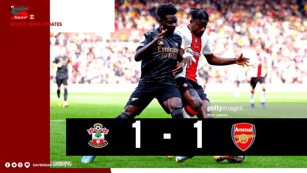Southampton 1-1 Arsenal_ Mohammed Salisu performance Against Arsenal.
