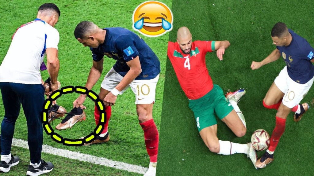 Amrabat Tackle on Mbappe That Forced Mbappe to Change Boots 😅