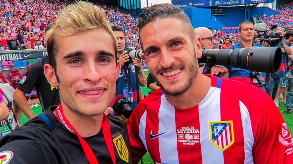 JUEGO al FÚTBOL en el CALDERÓN con KOKE & ATLÉTICO DE MADRID - Despedida Histórica Vicente Calderón
