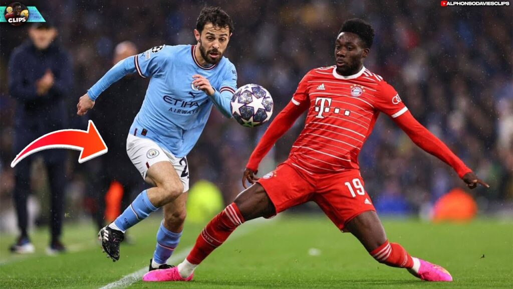 The moment Bernardo Silva megs' Davies 3 times in a row..😳