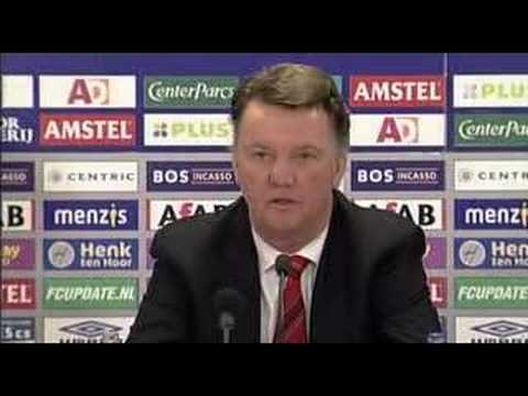 Woordenwisseling Ron Jans en Louis van Gaal