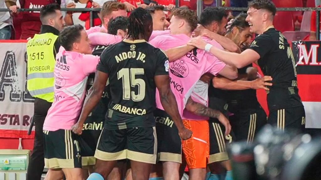 La intrahistoria de una LOCA celebración de gol en Sevilla 🤣💙 RC Celta