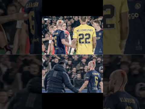 Davy Klaassen Seriously Injured After Being By A Lighter!! Feyenoord vs Ajax #shorts #ajax #klaassen