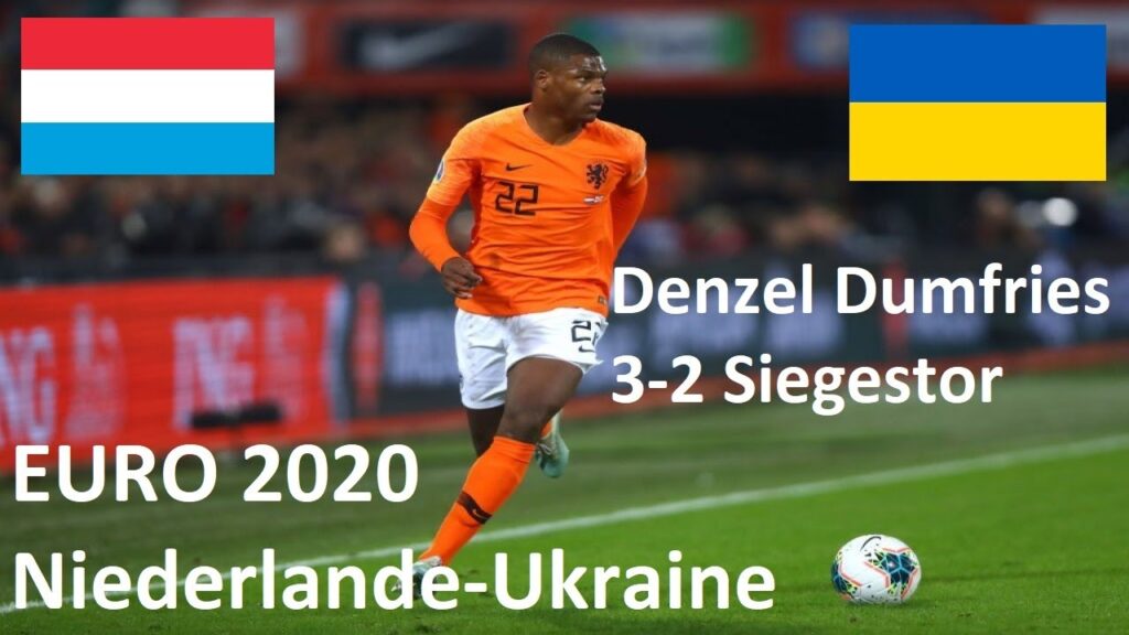 EURO 2020 NIEDERLANDE-UKRAINE Denzel Dumfries 3-2 Siegestor