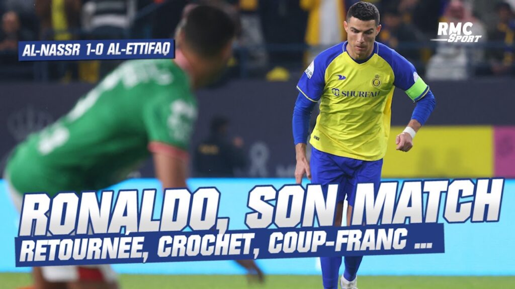 Al Nassr 1-0 Ettifaq: Retournée, coup-franc, crochet, la première de Ronaldo en championnat saoudien