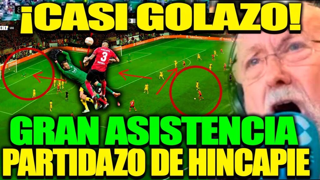 Partido de Piero Hincapié !! tuvo el gol del Bayer Leverkusen y así definió TREMENDA ASISTECIA HOY