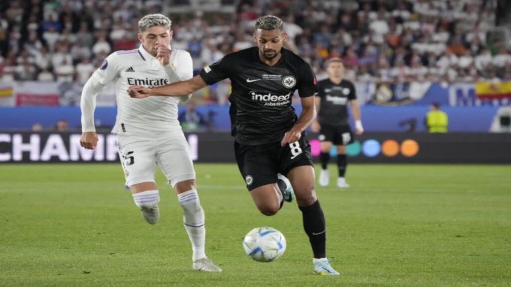 Djibril Sow is Frankfurt box to box midfielder...