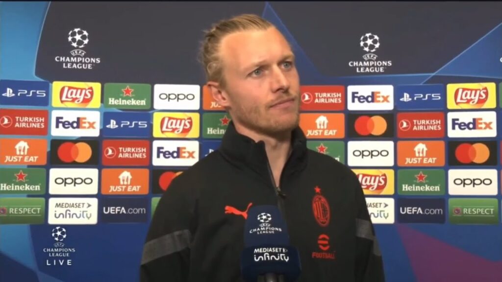 Simon Kjær Italian Interview after AC Milan - Napoli