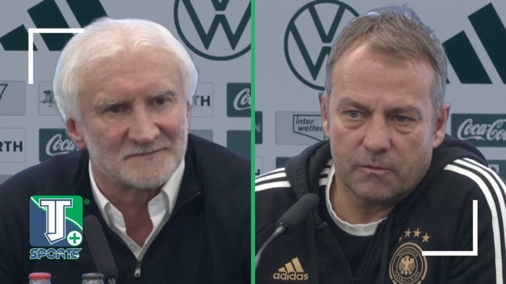 Rudi Völler und Hansi Flick sprechen über die Spiele Deutschland gegen Peru und Belgien