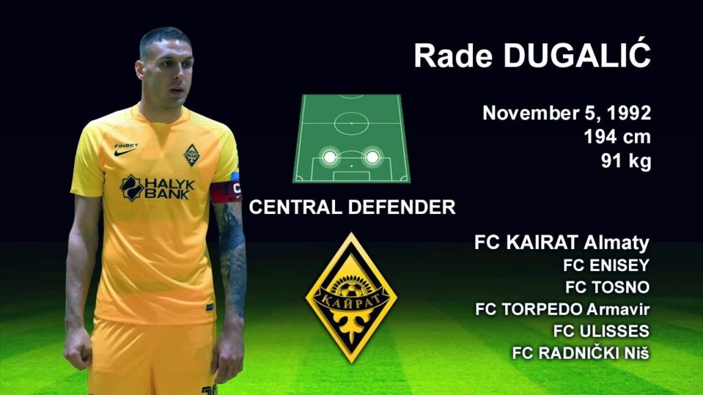 T SPORT GROUP - RADE DUGALIC CENTRAL DEFENDER FC KAIRAT 2019