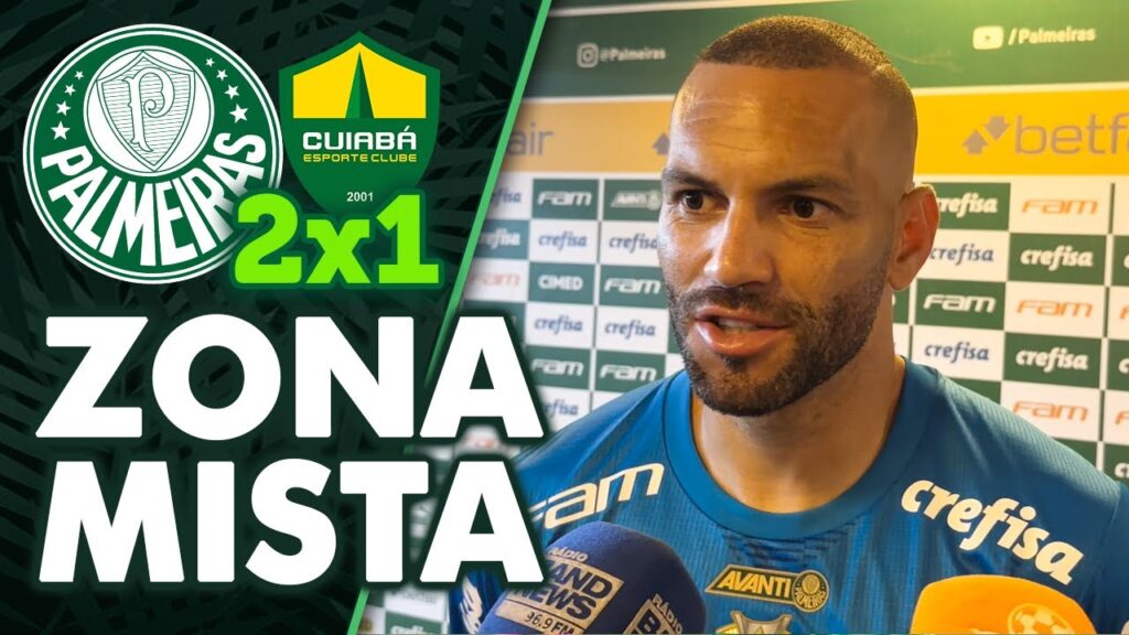 WEVERTON FALOU NA ZONA MISTA DE PALMEIRAS 2 X 1 CUIABÁ PELO BRASILEIRÃO 2023