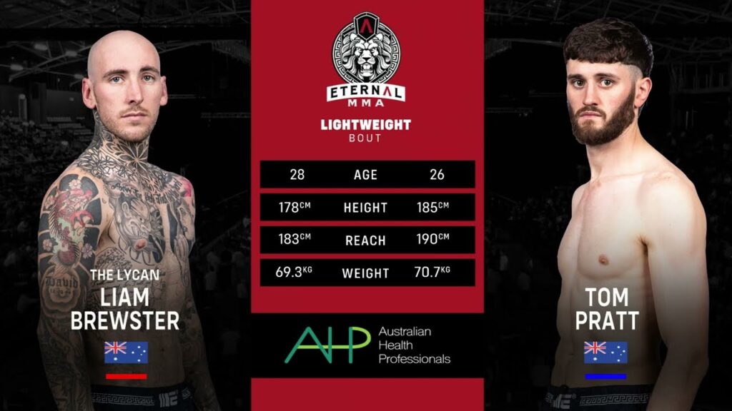 ETERNAL 69 - LIAM BREWSTER VS TOM PRATT - MMA FIGHT VIDEO