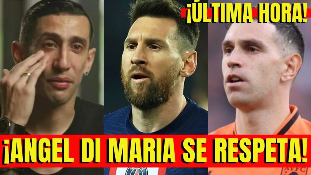 'CON ANGELITO NO' LIONEL Messi y Emiliano EL DIBU Martínez ENFRENTAN A PERIODISTA por ANGEL DI MARIA