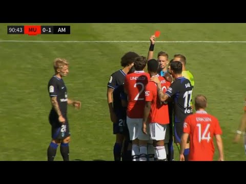 Fred vs Alvaro Morata Fight | Man United vs Atletico Madrid