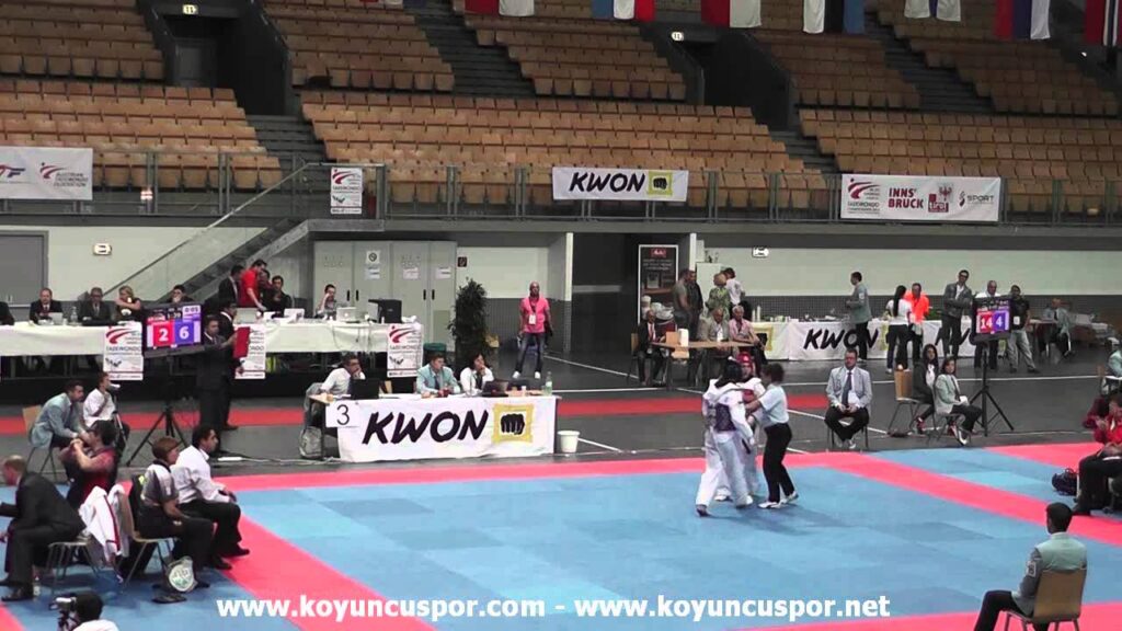 73kg Semifinal Babic Violeta (SRB) vs (ESP) Leyes Ausio, Mariona (2014 European TKD Champ Under-21)