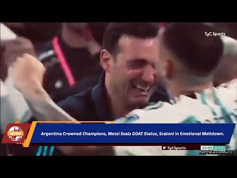 Lionel Scaloni's full reaction after Montiel's Penalty