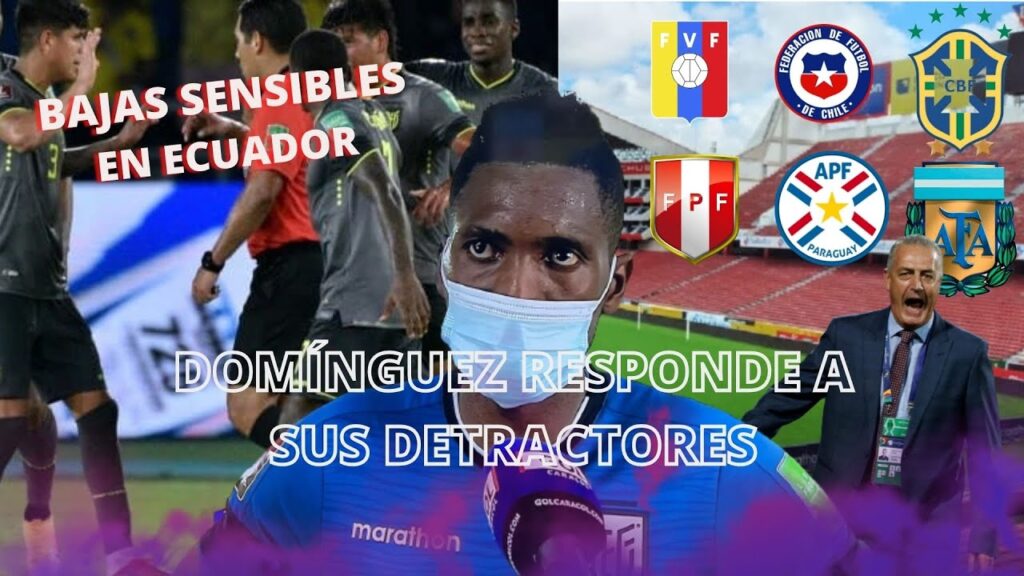 ALEXANDER DOMÍNGUEZ CONTESTA A SUS ODIADORES/ECUADOR TIENE 6 ENCUENTROS EN ELIMINATORIAS QATAR 2022