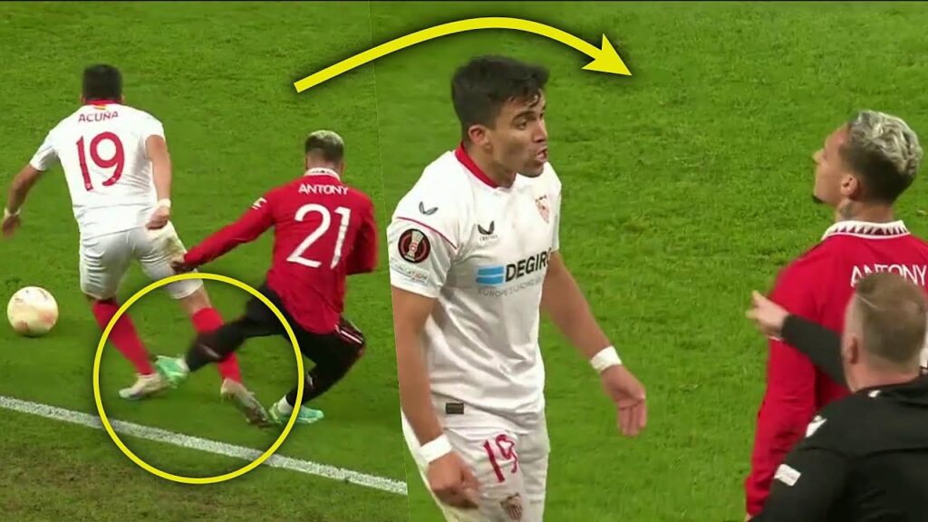 Antony foi pra cima do argentino Acuña 😳