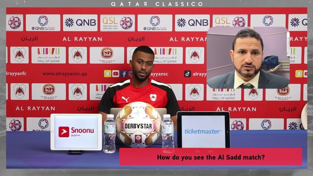 المؤتمر الصحفي للاعب عبدالعزيز حاتم حول مباراة الريان والسد في الأسبوع الثالث من دوري نجوم QNB