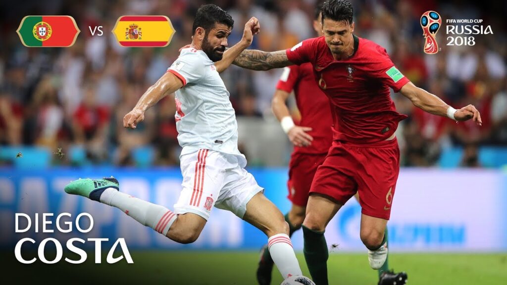 Diego COSTA Goal 1 - Portugal v Spain - MATCH 3