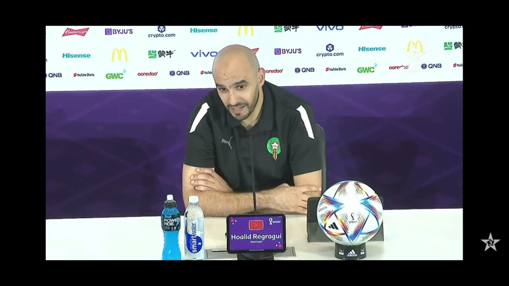 Walid Regragui Après Match Maroc Belgique - Maroc Vs Belgique